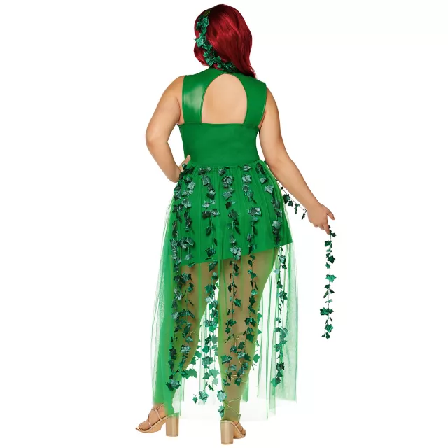 Adult Poison Ivy Plus Size Dress Costume - DC