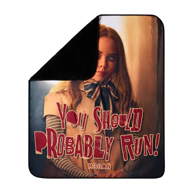 You Should Probably Run M3GAN Fleece Blanket
