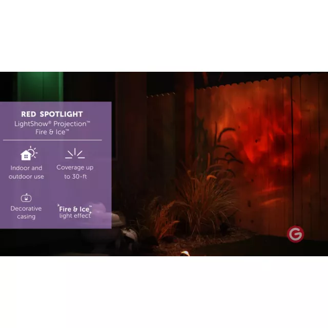 Red Fire and Ice LED Spot Light