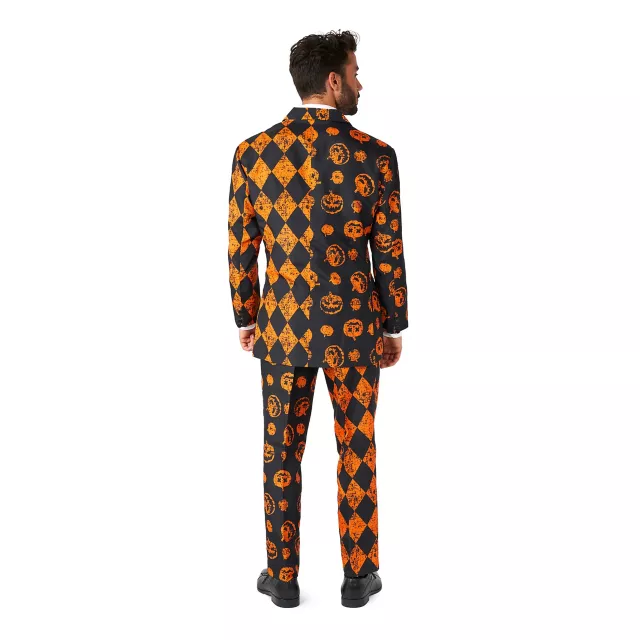 Adult Distressed Pumpkin Party Suit