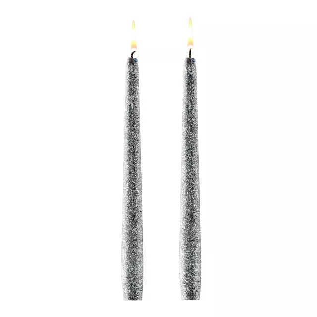 Enchant Black Glitter Drip Candles - 2 Pack
