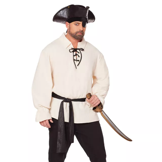 Pirate Shirt and Belt Plus Size Costume Kit