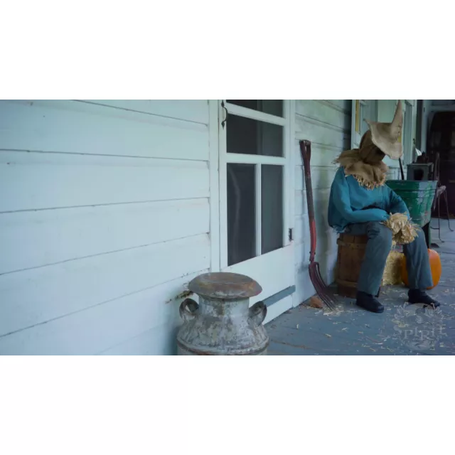 4 Ft 6 In Sitting Scarecrow Animatronic