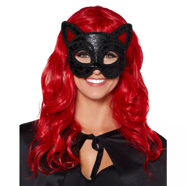 Black Cat Party Eye Mask