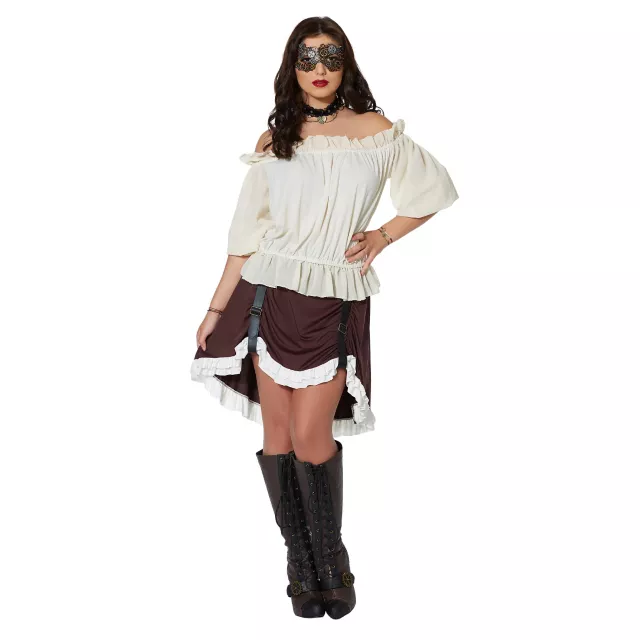 Ivory Off The Shoulder Shirt