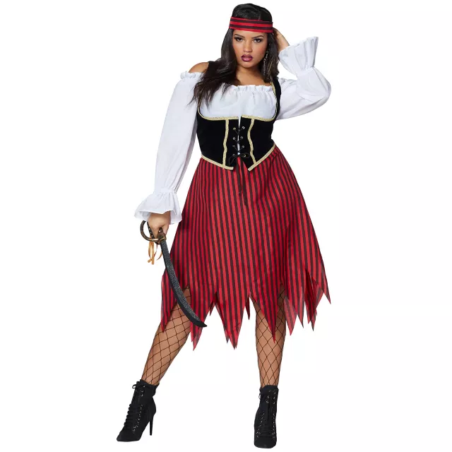 Adult Buccaneer Beauty Pirate Plus Size Costume