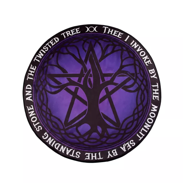 Round Mystical Arts Fleece Blanket