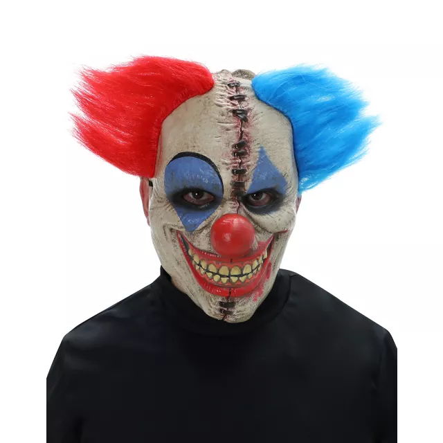 Double Vision Clown Half Mask