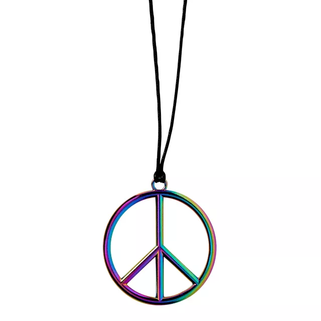 Rainbow Peace Pendant Necklace