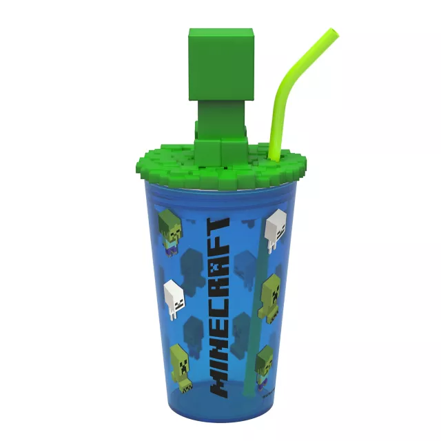 Minecraft Cup with Straw - 15 oz.