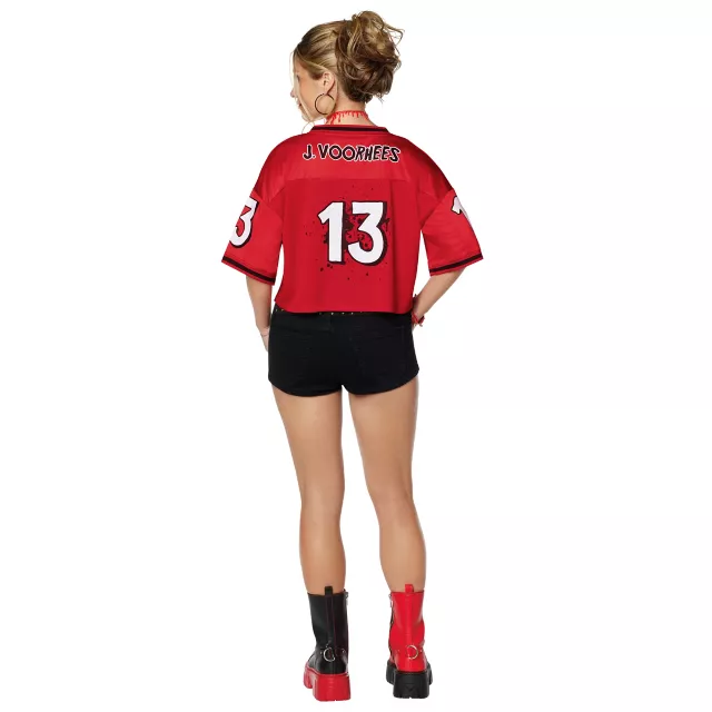 Adult Jason Voorhees Cropped Football Jersey - Friday the 13th