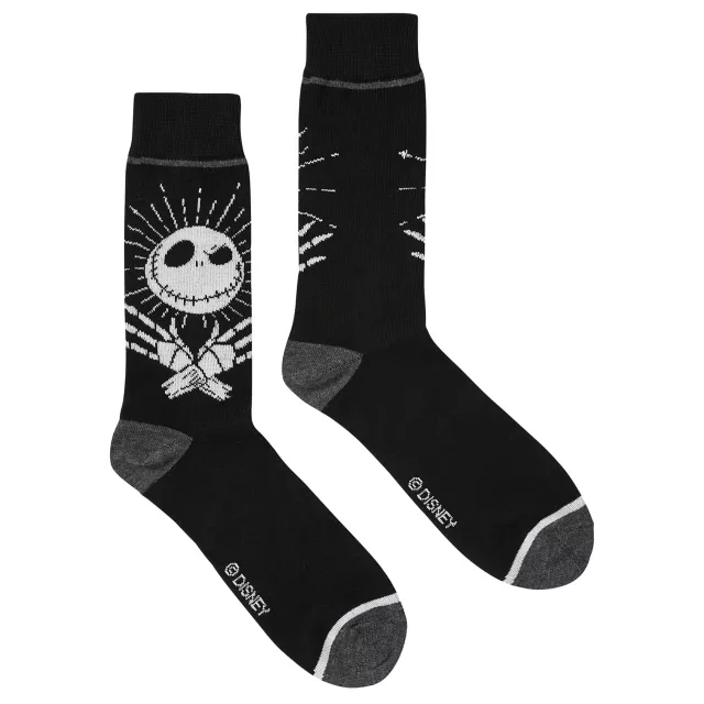 Jack Skellington and Oogie Boogie Crew Socks 2 Pair - The Nightmare Before Christmas
