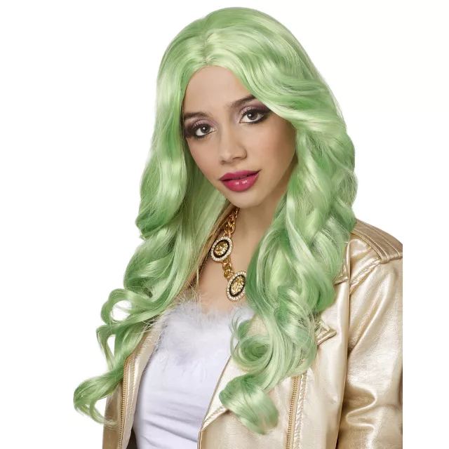 Green Pastel Curly Wig
