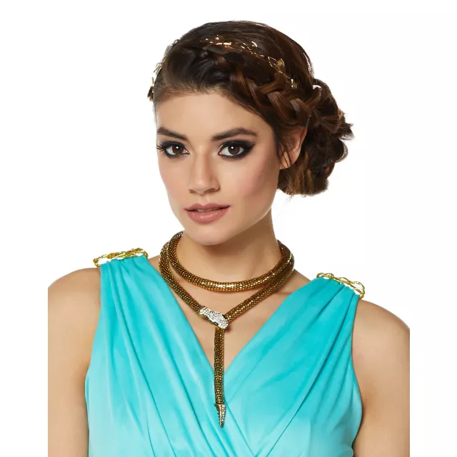Golden Roman Snake Necklace