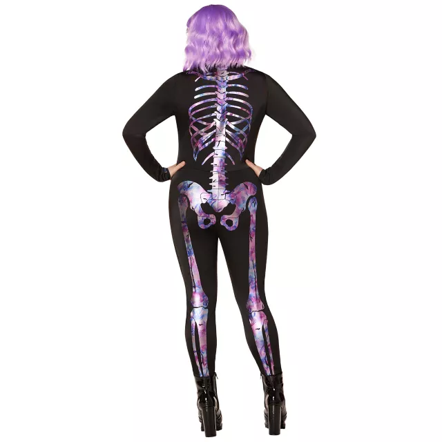 Adult Neon Skeleton Catsuit
