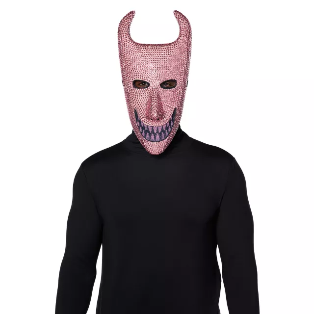 Bling Lock Pink Rhinestone Half Mask - The Nightmare Before Christmas