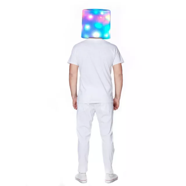 Light-Up LED Marshmello Full Mask