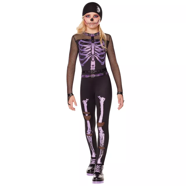 Kids Dark Rebel Skeleton Costume
