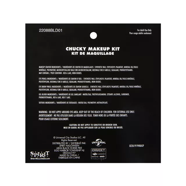 Chucky Makeup Kit