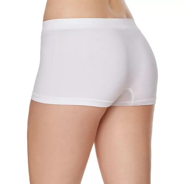 Seamless Boyshort Panties - White