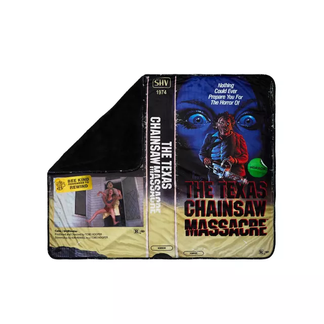 The Texas Chainsaw Massacre Video Tape Fleece Blanket