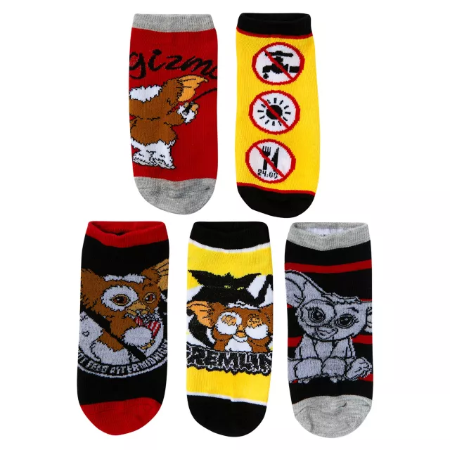 Gremlins No Show Socks - 5 Pack