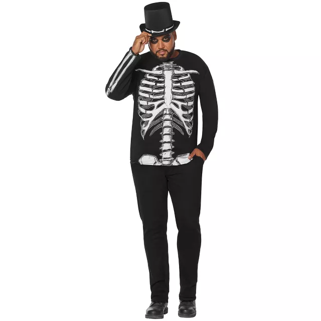 Long Sleeve Skeleton T Shirt