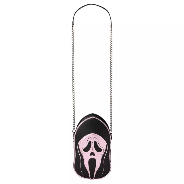Ghost Face Pink Metallic Crossbody Bag
