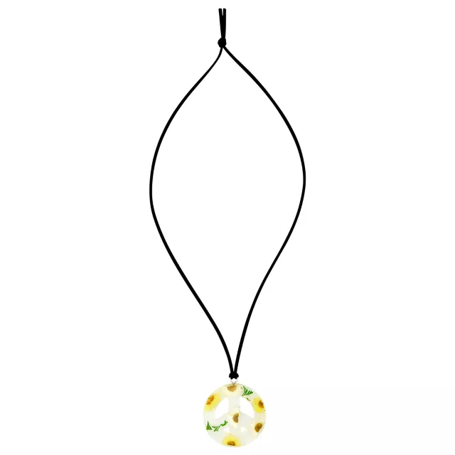 '60s Sunflower Peace Necklace