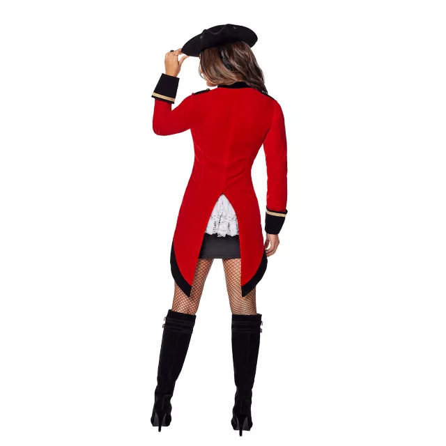 Adult Racy Red Coat Pirate Costume