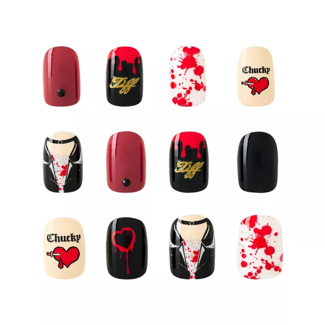 Kids Chucky and Tiffany Press On Nails