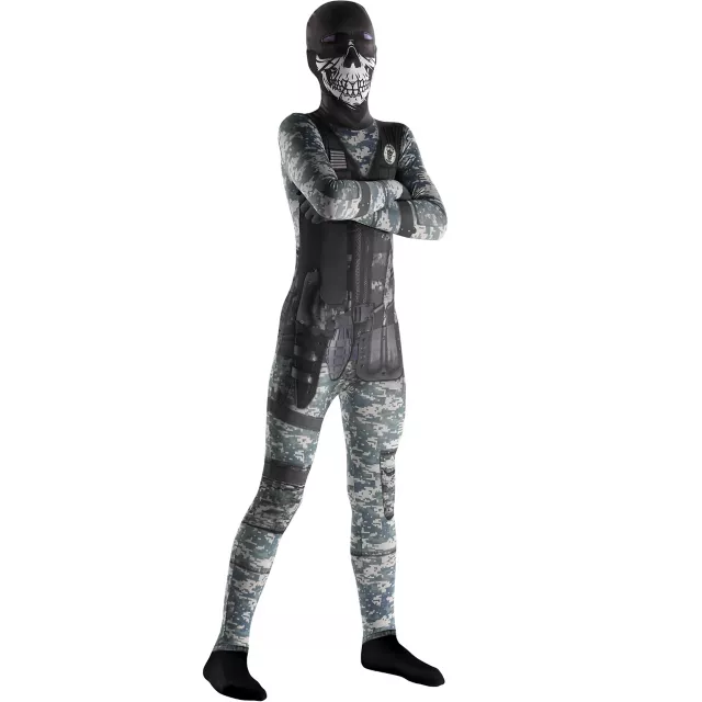 Kids Soldier Morph Suit Costume