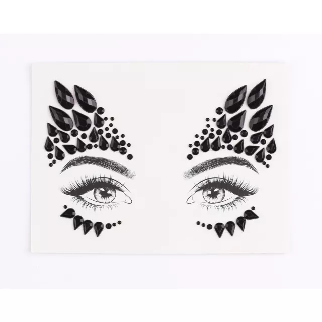 Black Jewel Face Decal