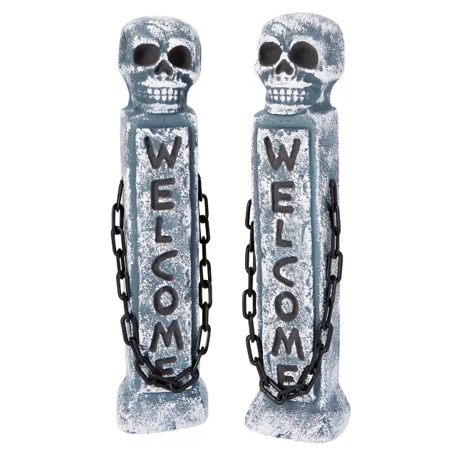 21 Inch Welcome Tombstone Pillars