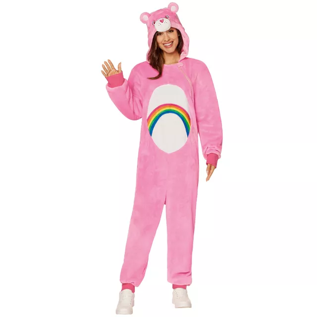 Adult Pink Cheer Bear Jumpsuit - Care Bears