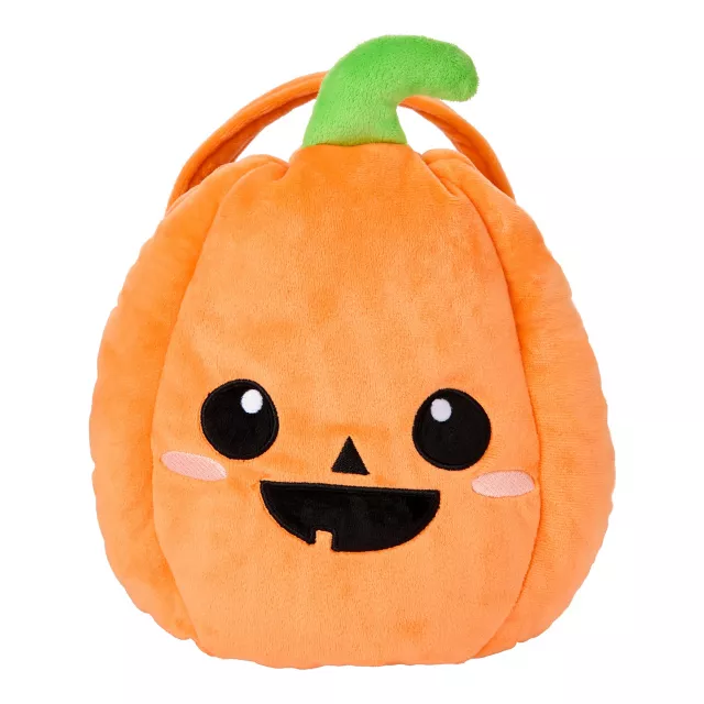 Peppy Pumpkin Plush Treat Bucket