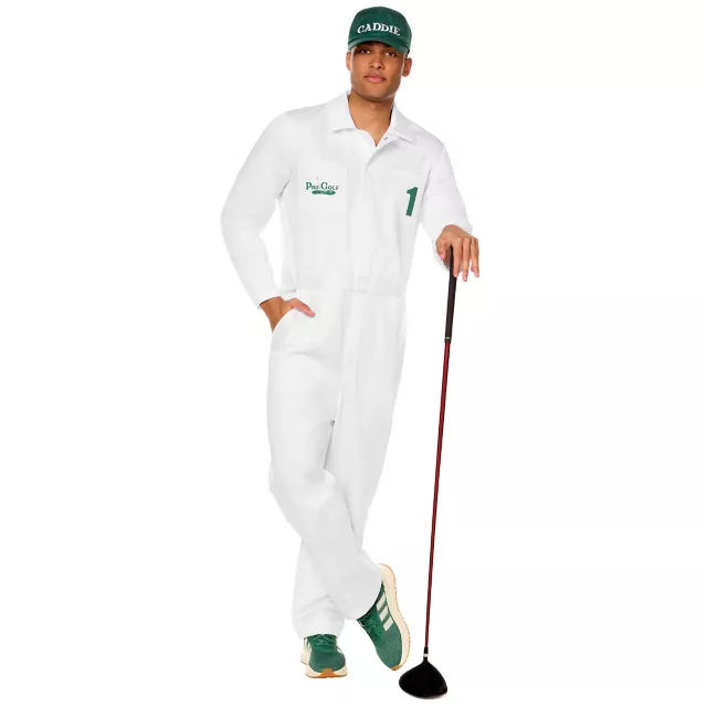 Adult Golf Caddie Jumpsuit Costume