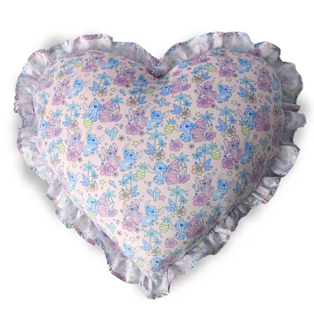 Lilo & Stitch Alien Love Heart Shaped Cloud Pillow
