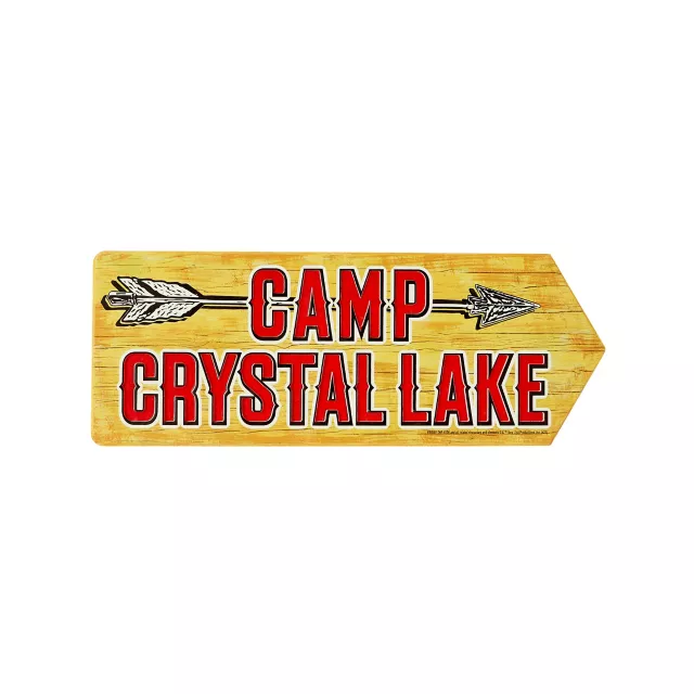 Arrow Camp Crystal Lake Sign - Friday the 13th