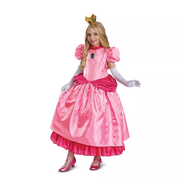 Kids Princess Peach Costume Deluxe - Super Mario Bros.