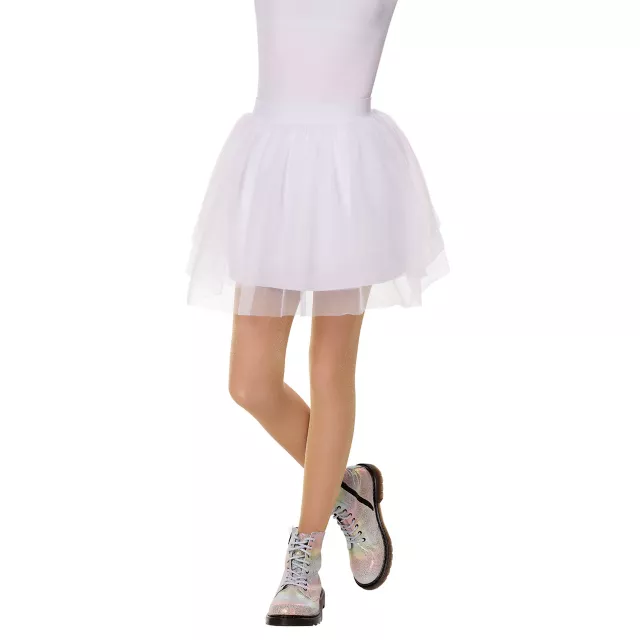 Kids White Tulle Skirt