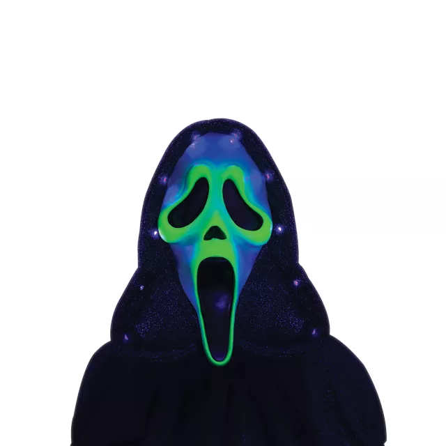 Adult Ghost Face Light-Up Neon Blacklight Costume