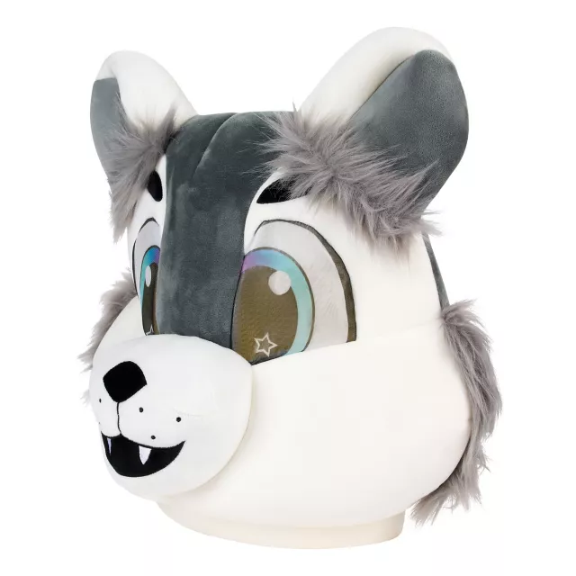 Gray Wolf Furry Mask