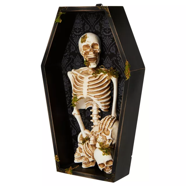 Gothic Noir Skeleton Coffin Sign
