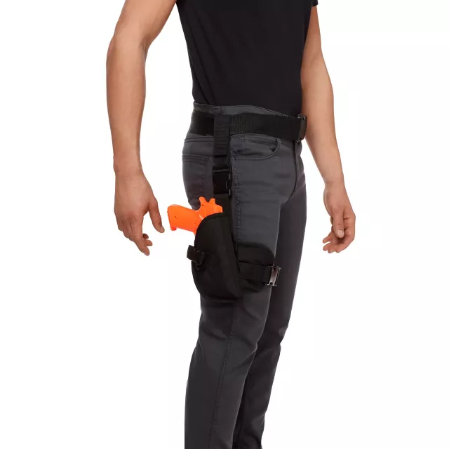 Police Belt with Leg Holster