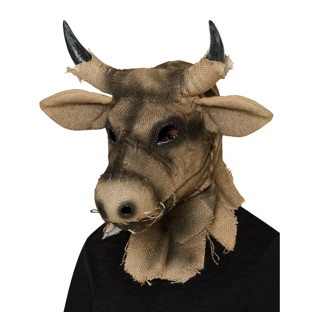 Moving Mouth Bull Scarecrow Full Mask