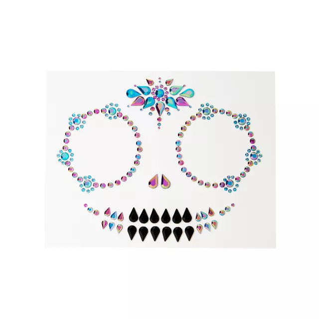 Skeleton Gem Face Decal