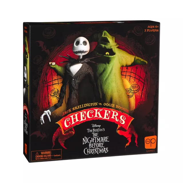 Jack Skellington vs. Oogie Boogie Checkers Set - The Nightmare Before Christmas
