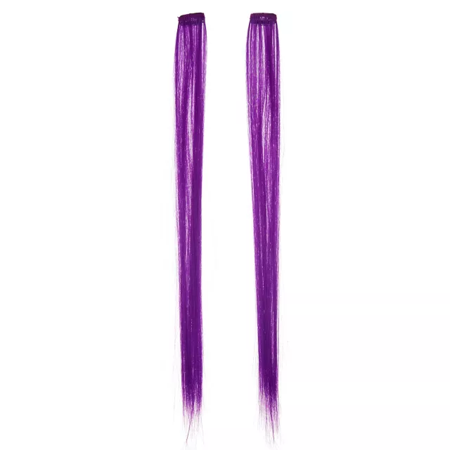Purple Clip In Hair Extensions