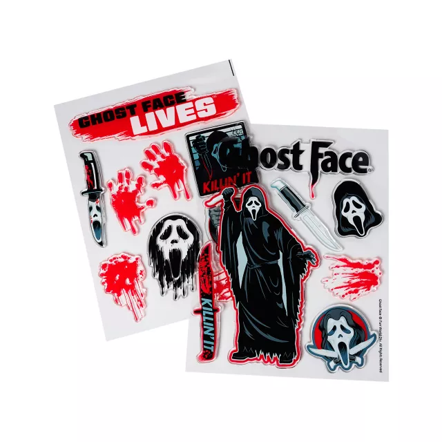Ghost Face Gel Clings - 2 Pack